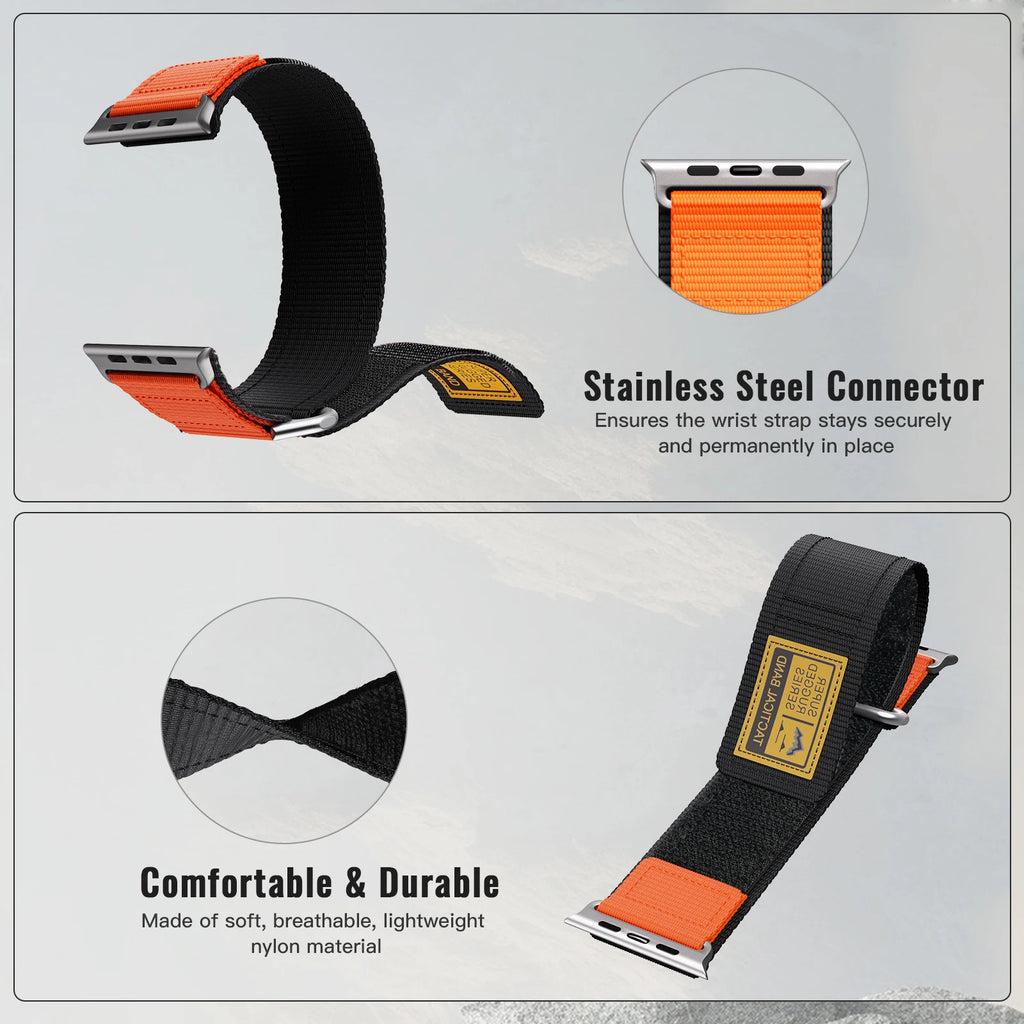 Ultra Durable Nylon Apple Watch Strap – Tactical Sport Band
