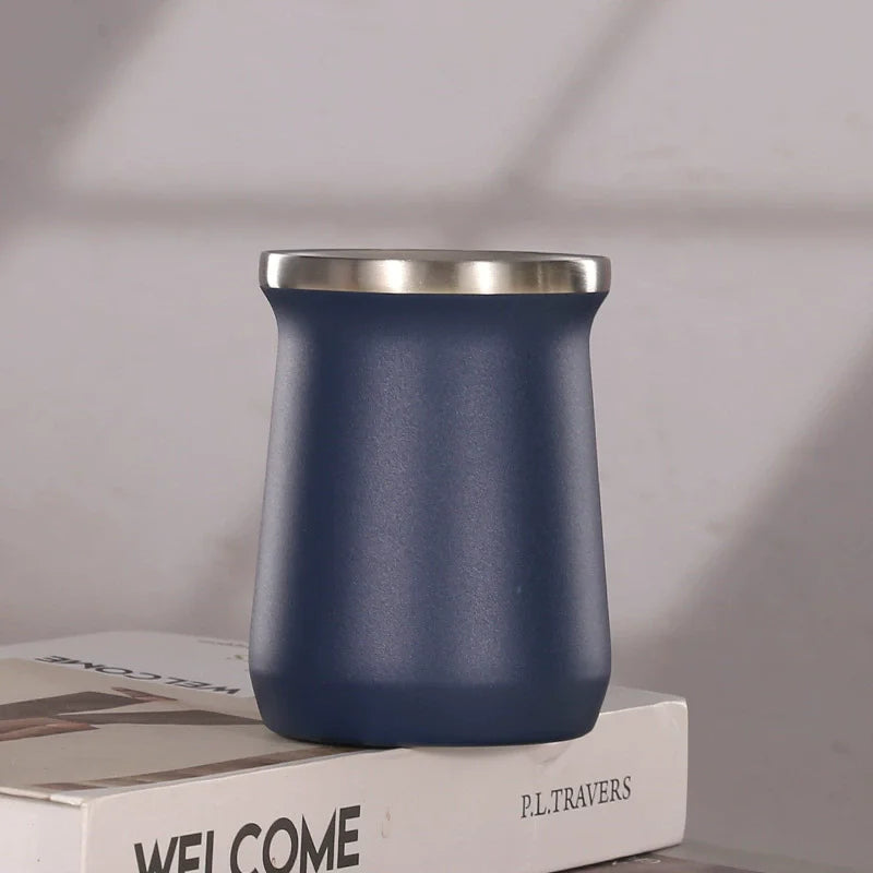 Mate Térmico de Acero Inoxidable 240 ml con Tapa