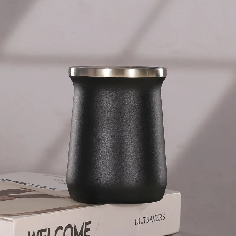 Mate Térmico de Acero Inoxidable 240 ml con Tapa
