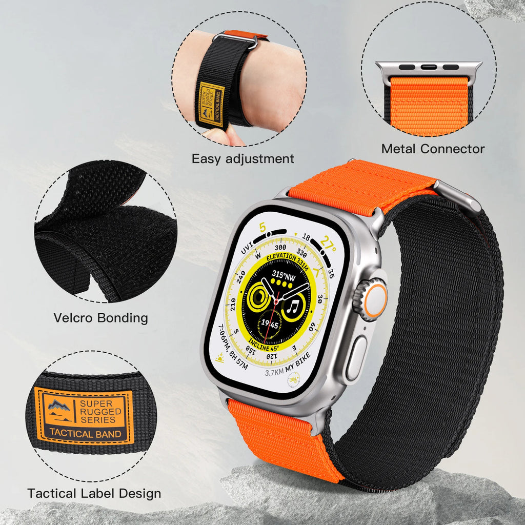 Ultra Durable Nylon Apple Watch Strap – Tactical Sport Band