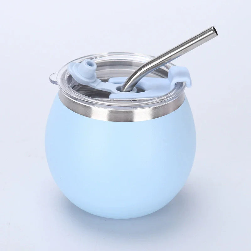 Mate de Acero Inoxidable 150 ml con Tapa