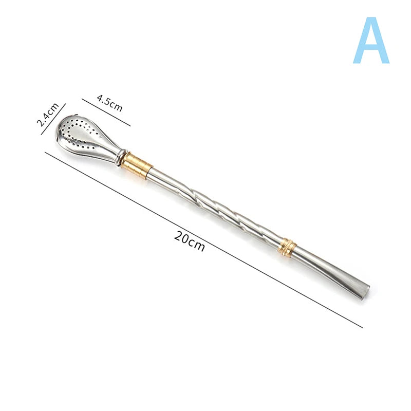 Bombilla Cuchara de Acero Inoxidable Extraible 20 cm