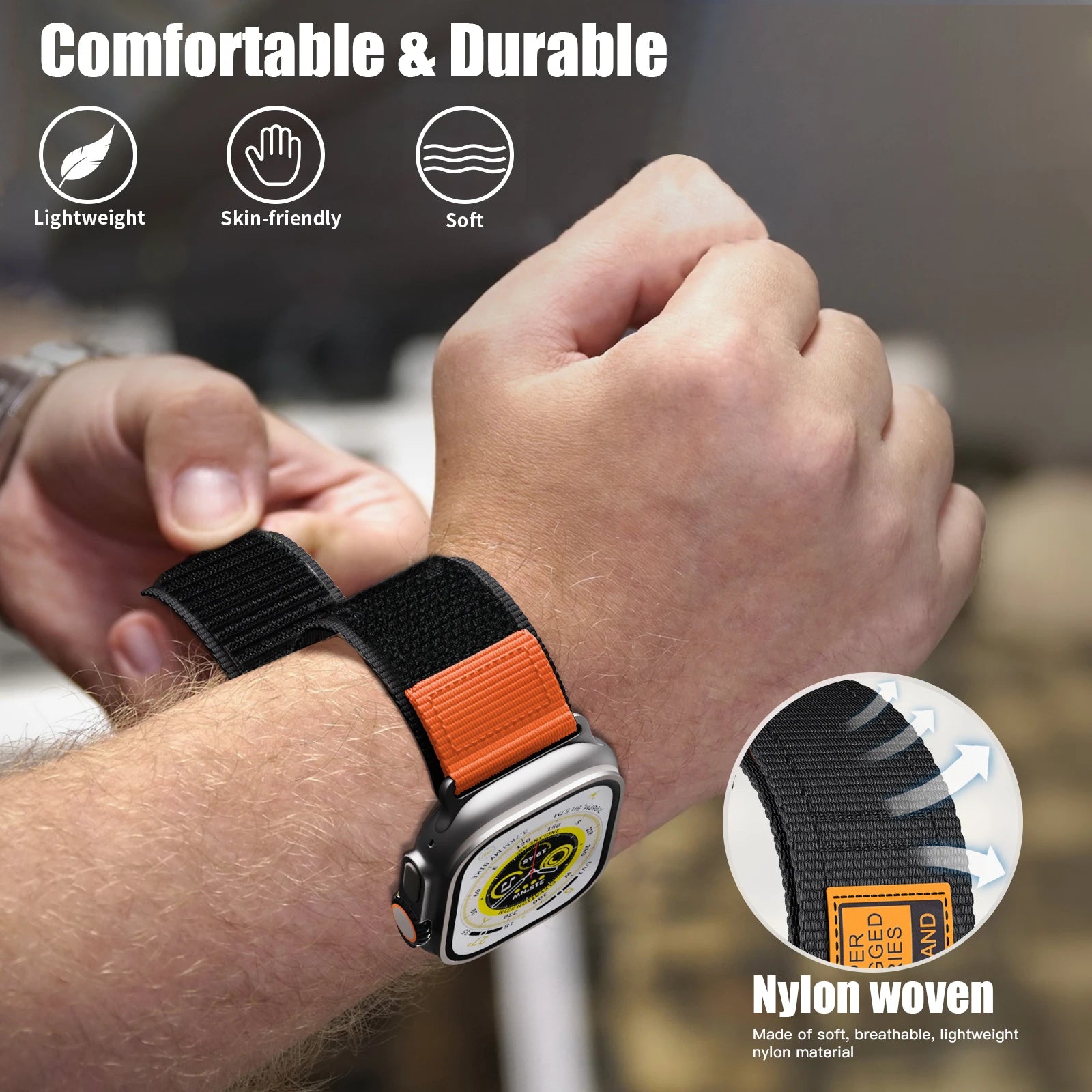Ultra Durable Nylon Apple Watch Strap – Tactical Sport Band