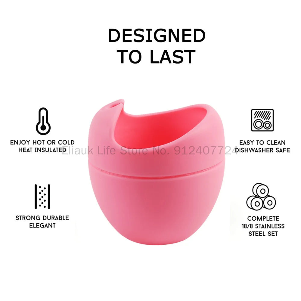 Set Premium de Mate de Silicona 5 oz con Bombilla