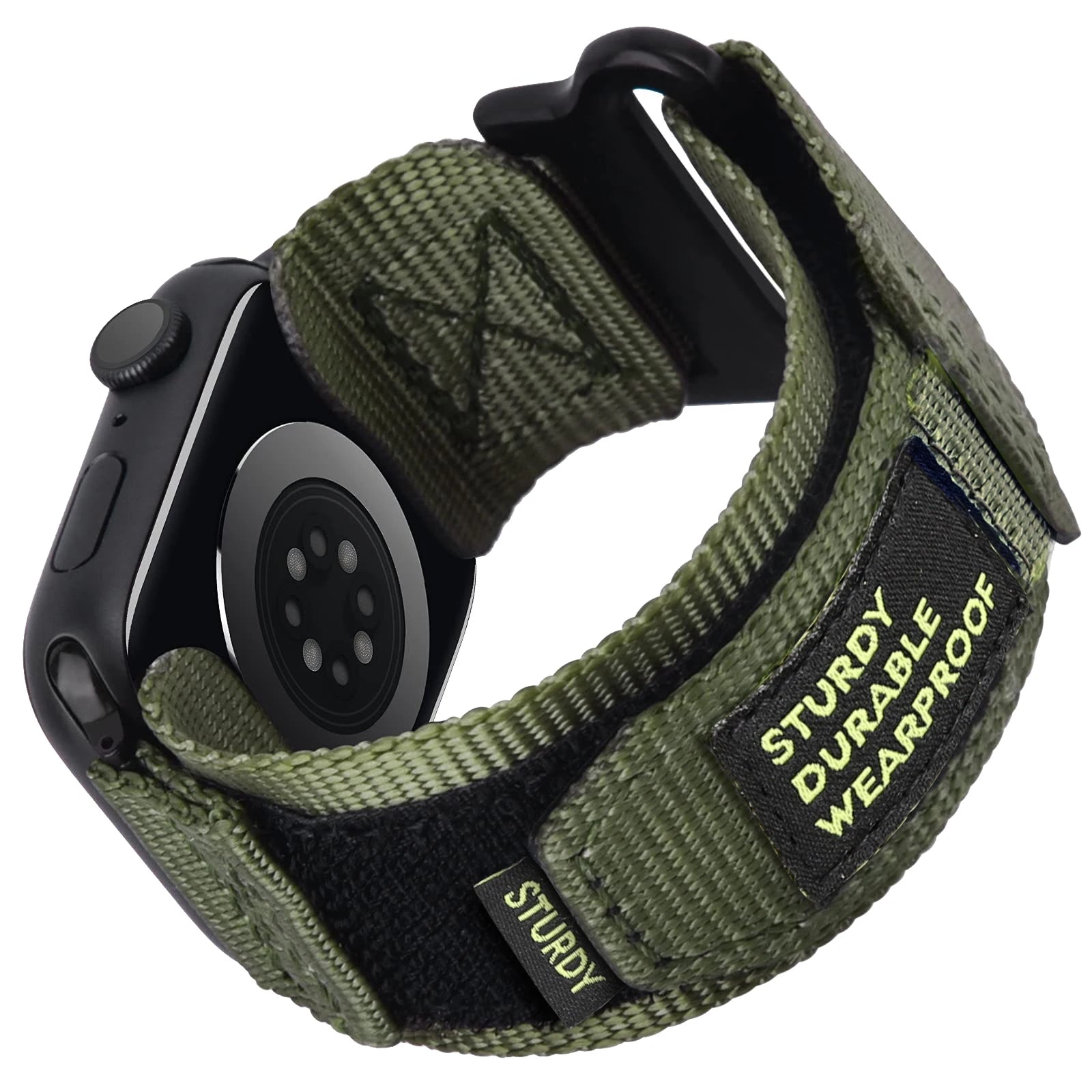 Tactical Nylon Strap for Apple Watch – Durable, Breathable & Secure Fit (38–49mm)