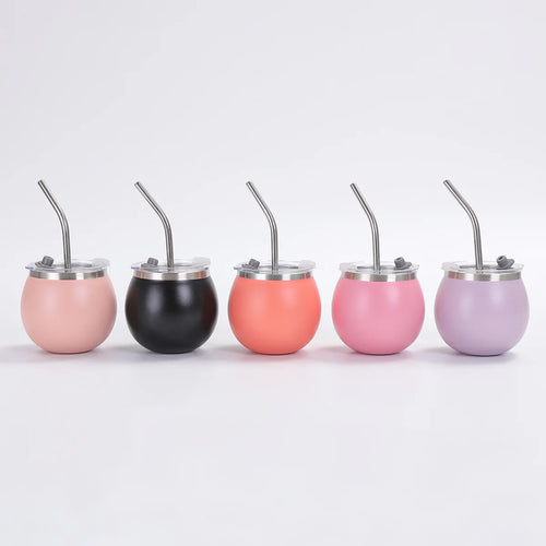 Mate de Acero Inoxidable 150 ml con Tapa