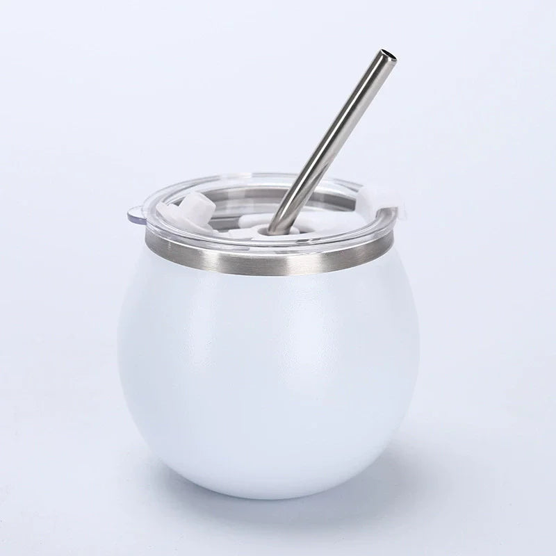 Mate de Acero Inoxidable 150 ml con Tapa